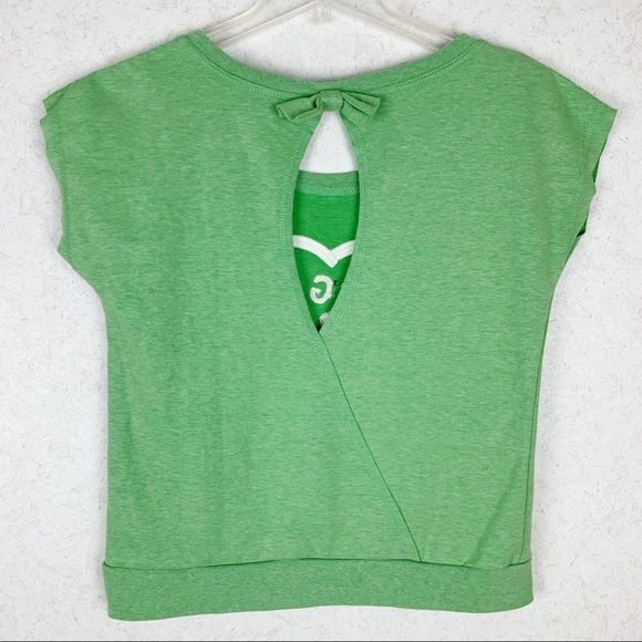 Tommy Girl NYC heart arrow keyhole back crop top - Picture 6 of 8
